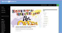 Desktop Screenshot of oratoriopaolovi.org